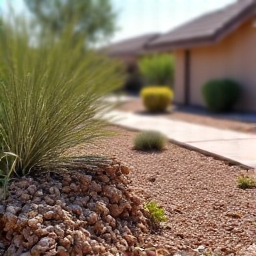 Before and After: significant debris pile removal in Casas Adobes