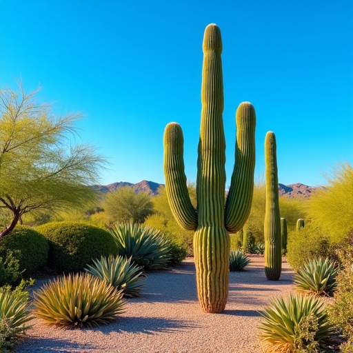 Casas Adobes Landscaping Rock Feature for Desert Home