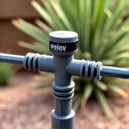 Drip irrigation system being installed for a xeriscape in Oro Valley