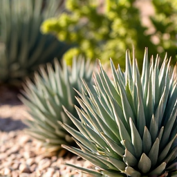 Final touches to a xeriscape in Vail, AZ including strategic plant arrangement.
