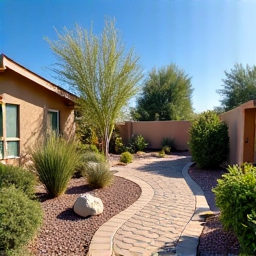 After: Finished backyard desert oasis in Green Valley, AZ