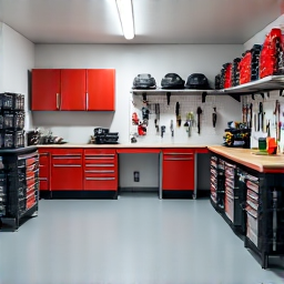 After professional garage decluttering in Green Valley, AZ, displaying a neat and organized garage, reflecting effective junk removal and cleanup for homes near Canoa Ranch. Expert property maintenance.