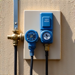 Sprinkler valve with water and power shut off