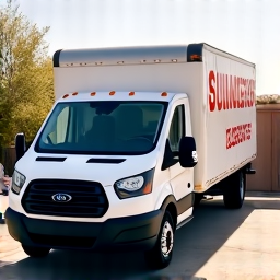 JB Landscaping and Junk Removal truck ready for furniture removal in Tucson