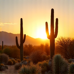 Oro Valley desert landscape with mountain view for homeowners