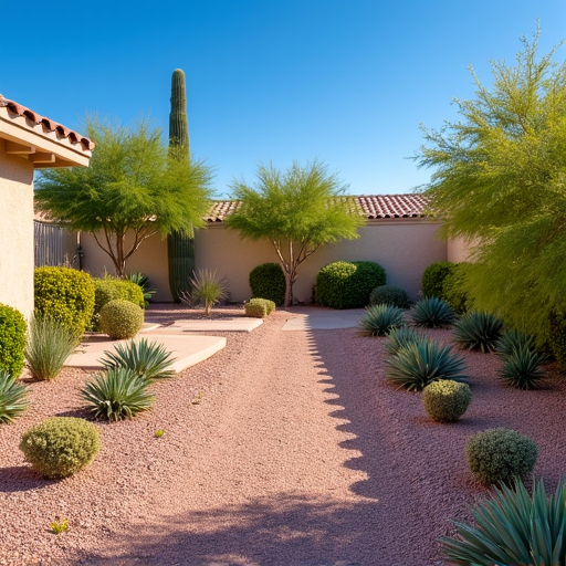 Overgrown Desert Yard Cleanup Marana After Monsoon Season
