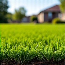 Before sod installation of dry patchy lawn in Tucson, Arizona