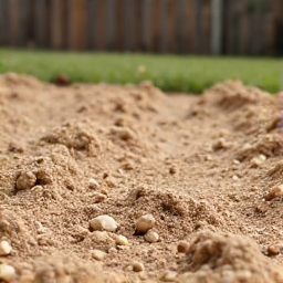 Before sod installation of eroded area in Sahuarita, Arizona