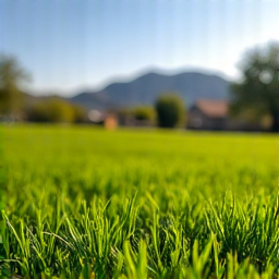 After sod installation with vibrant Midiron turf in Catalina Foothills, Arizona