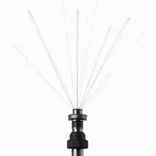 Technician repairing a drip irrigation system with desert plants in Casas Adobes