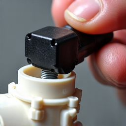 Sprinkler solenoid being replaced using the screw-off method