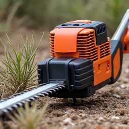 Systematic clearing of weeds and brush in a residential yard in Tucson