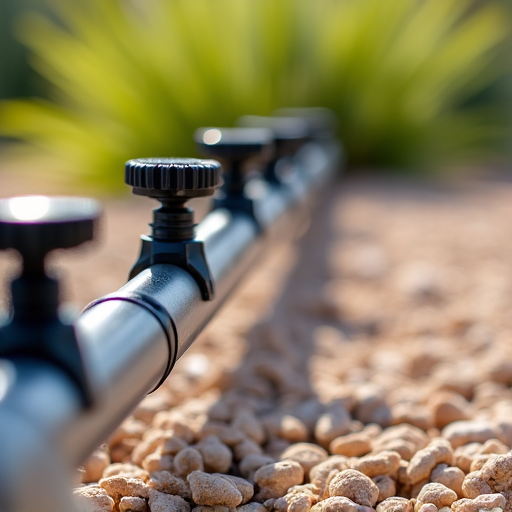 tucson landscaper adjusting sprinkler head