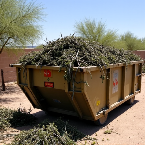 Tucson monsoon recovery landscaping debris cleanup