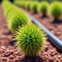 residential drip irrigation system well maintained